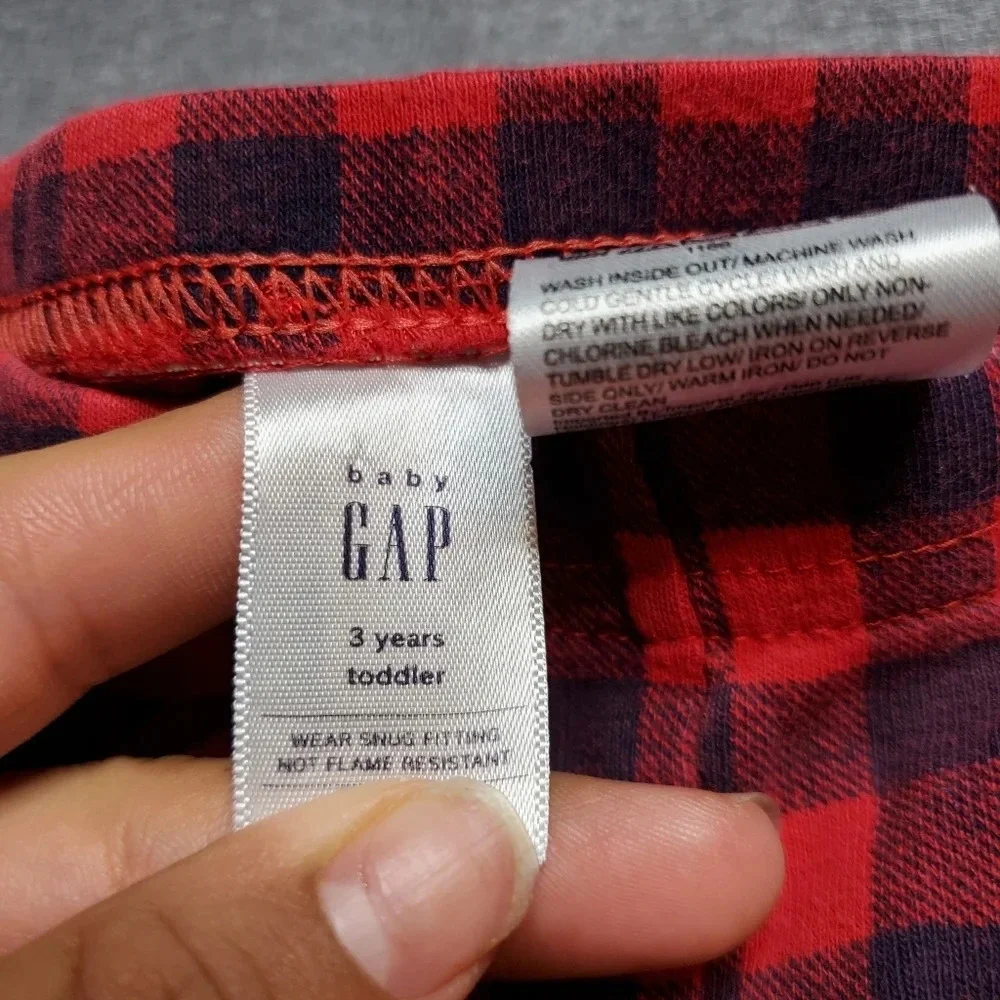 Baby Gap Plaid‎ Pajama Set